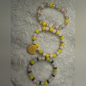Yellow Oreo Bracelet set